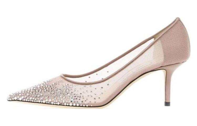 Jimmy Choo LOVE Slim Heel High Heels 6.5cm Women's Pink