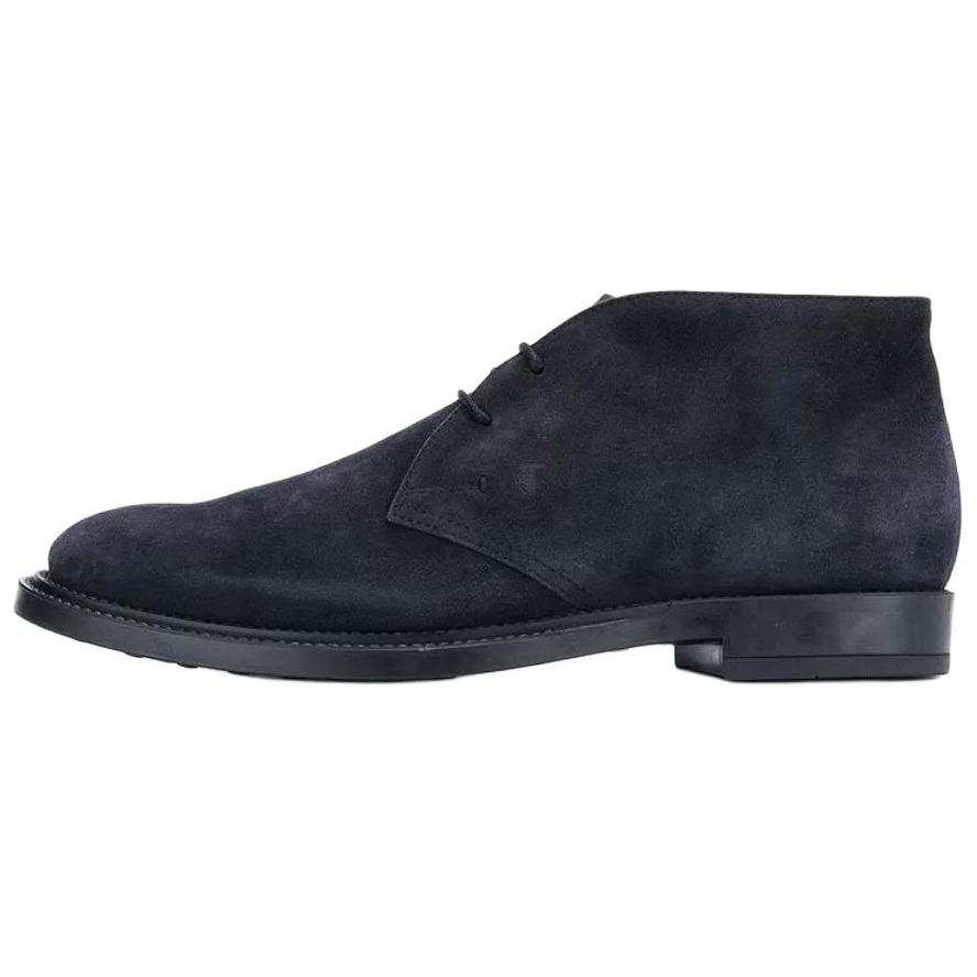 TOD'S TOD'S Leather Ankle Boots Men's Black Gray