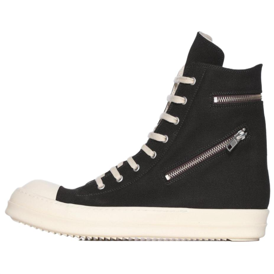 Rick Owens DRKSHDW CONCORDIANS High top Canvas Shoes 3.5cm Men's Black
