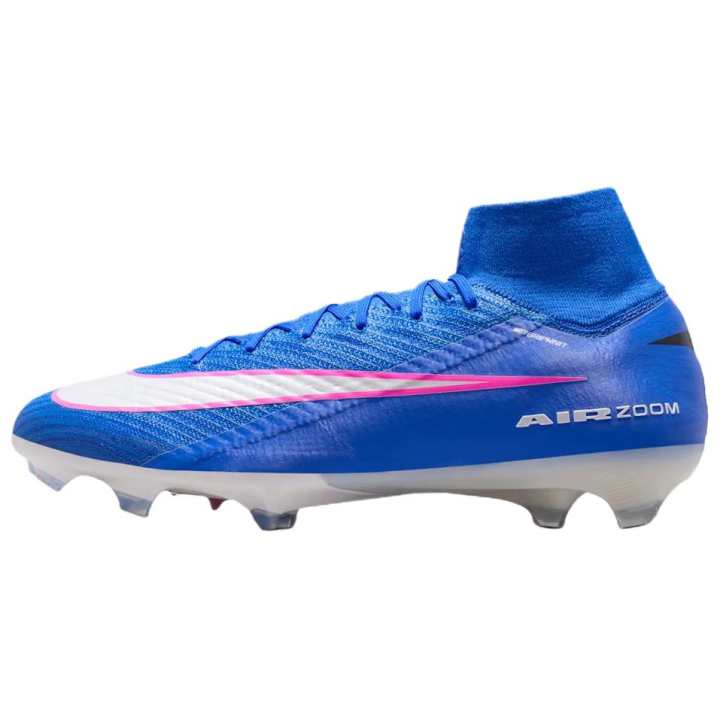 Nike Nike Mercurial Superfly 10 FG Firm Ground Support Rebound Soccer Shoes Unisex Racing Blue
