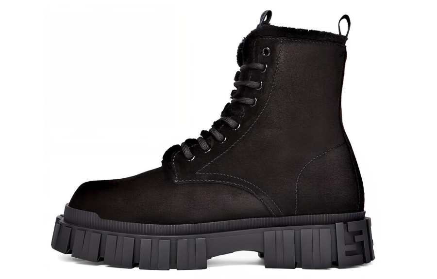 FENDI FENDI Force Combat Boots Men's Black
