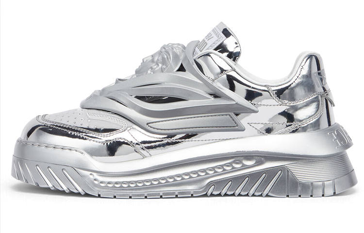 VERSACE VERSACE Odissea Caged Rubber Medusa Sneaker 'Silver'