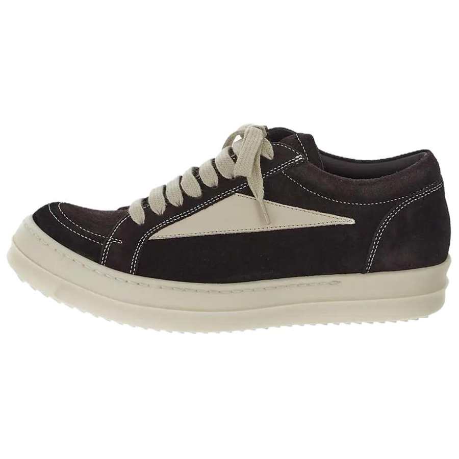 RICK OWENS RICK OWENS/RO Leather High top Skateboard Shoes Women's Dark Brown