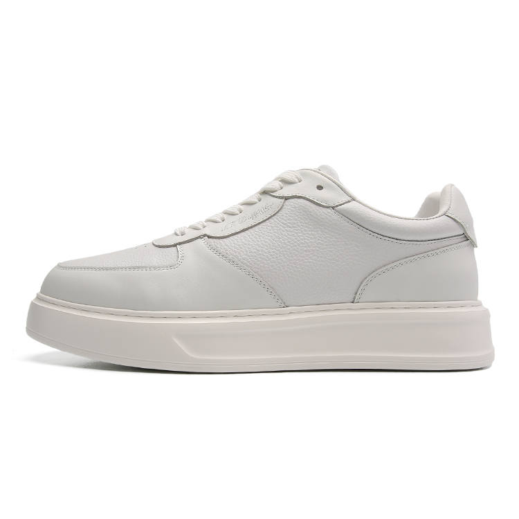 S.T.Dupont S. T.DUPONT Cow Leather Low top Skateboard Shoes Men's White