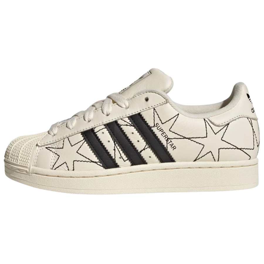 Adidas Originals Superstar 2 Skateboard Shoes Unisex Beige Black