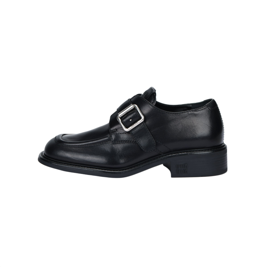 MIU MIU Leather Dress Shoes Women's Black