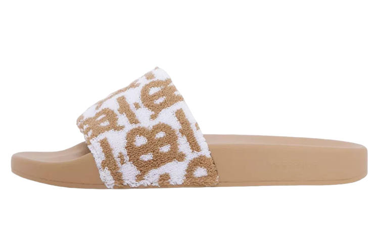 Burberry Monogram Cotton Slides Women's