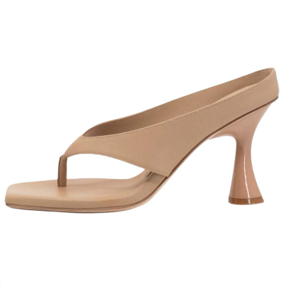 STUDIO AMELIA Flip Flops 9cm Women's Light Umber