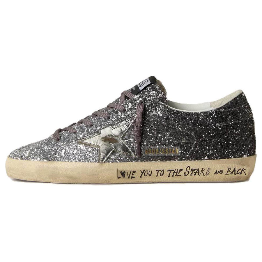 Golden Goose Deluxe Brand Super Star Glittered Sneakers Women's