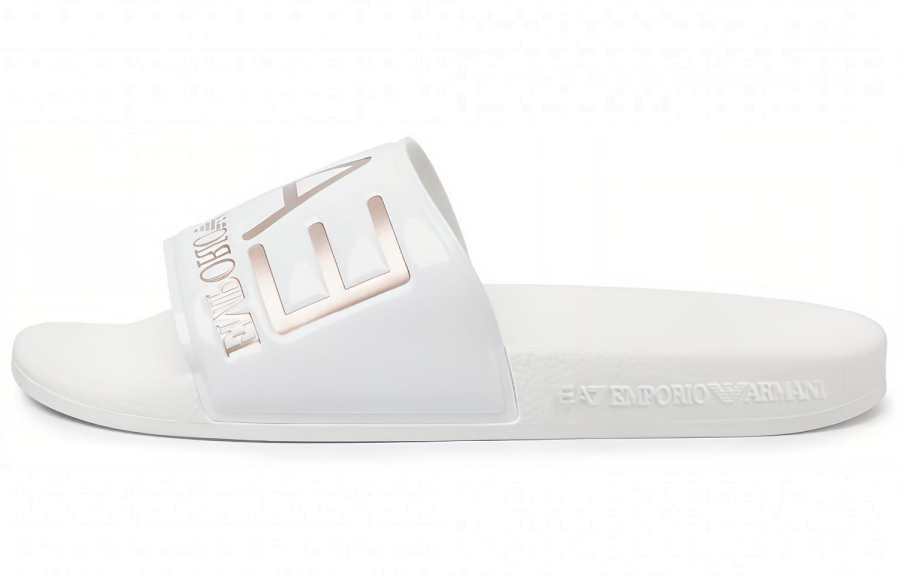 EMPORIO ARMANI EA7 Quiet Slide Slippers Unisex White