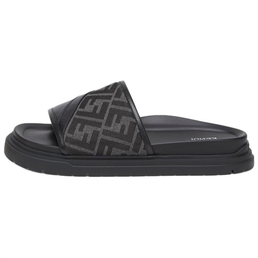 FENDI Slide Slippers Men's Black