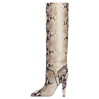 Paris Texas Elsa buckle python-print boots Women's