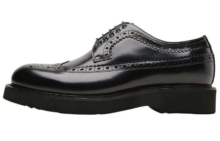 S.T.Dupont S. T.DUPONT Cow Leather Dress Shoes Men's Black