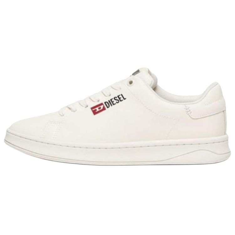 DIESEL Leather Low top Skateboard Shoes Men's White