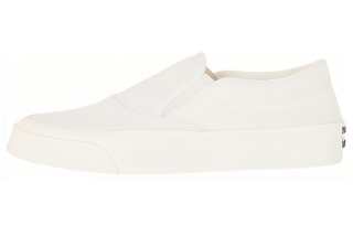 Maison Kitsune Slip on Low top Stylish Skateboarding Shoes Unisex White