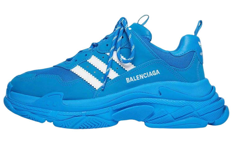 Balenciaga Adidas x Balenciaga Triple S Low top Athletic Shoes Men's Blue