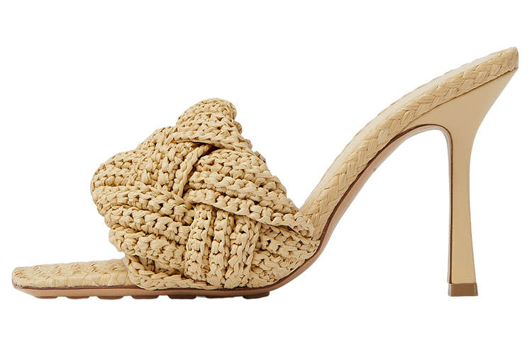 Bottega Veneta Lido Slide Slippers Women's Brown