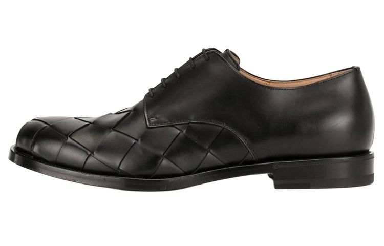 Bottega Veneta Leather Men's Casual Shoes Men's Black