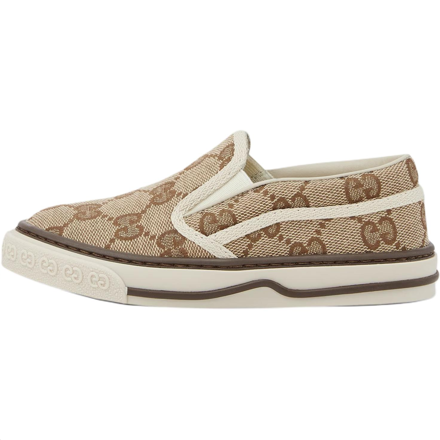 GUCCI GG Canvas Low top Toddler Shoes Brown Infant And Toddler