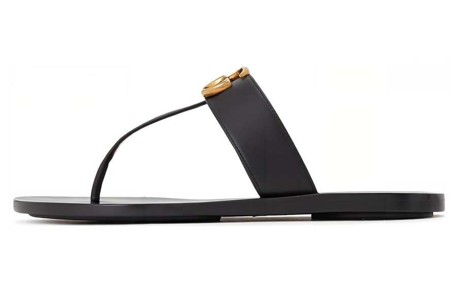 GUCCI Leather Thong Sandals Women's
