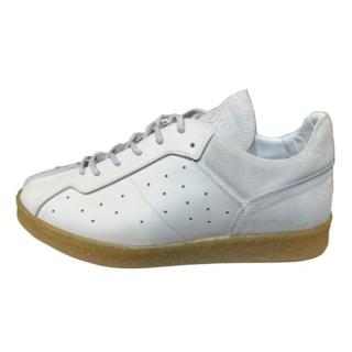 MM6 Maison Margiela Leather Low top Skateboard Shoes Men's White