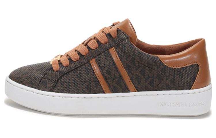 MICHAEL KORS Monogram Low top Stylish Skateboarding Shoes Women's Brown