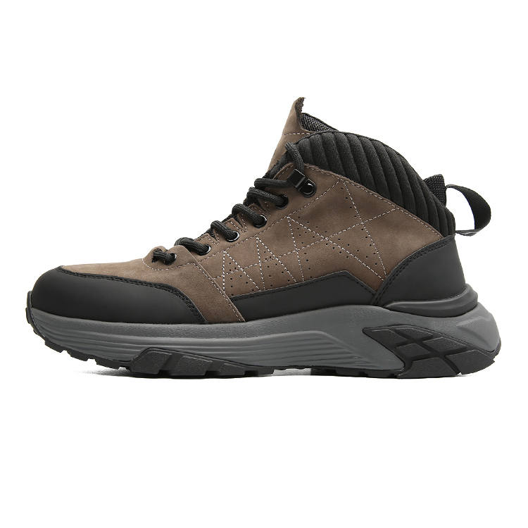 S.T.Dupont S. T.DUPONT Cow Leather Ankle Boots Men's Gray Black