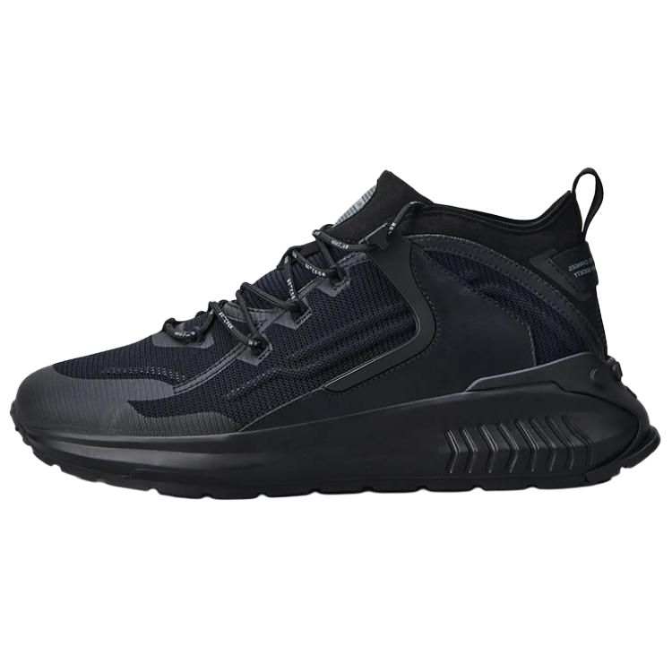 TOD'S Leather Low top Running Shoes Men's Black