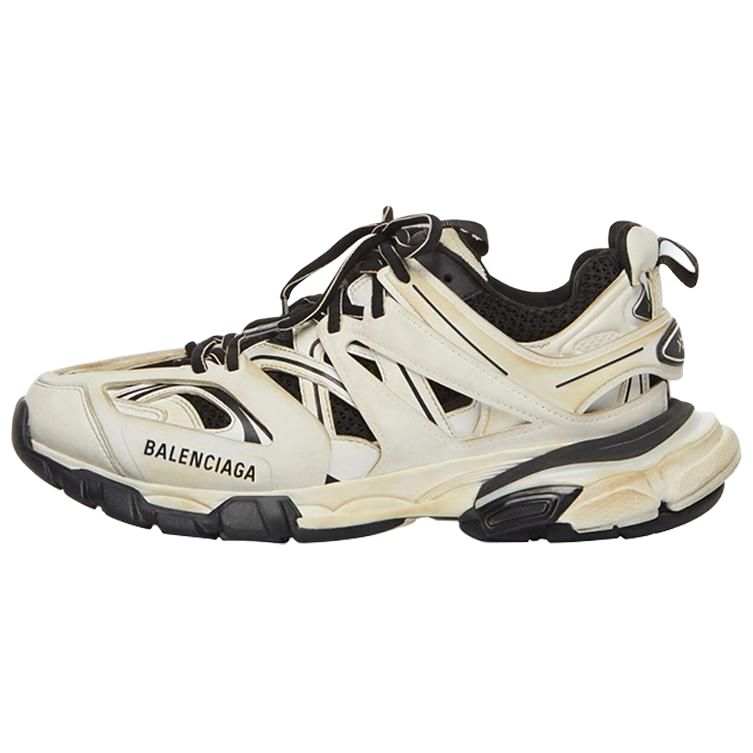 Balenciaga Track Low top Chunky Sneakers Women's Ecru Black