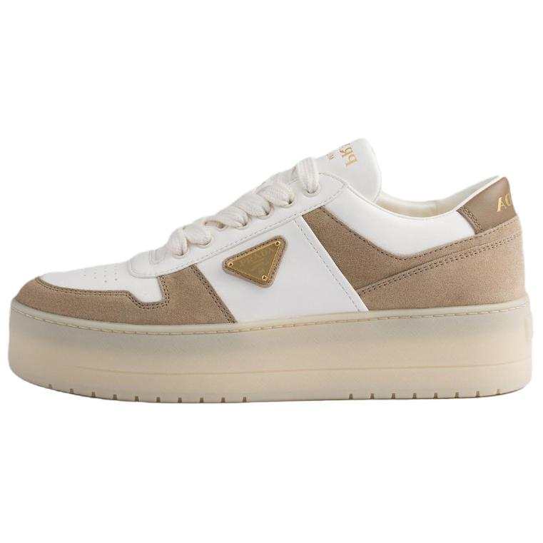 PRADA Downtown Bold Low top Skateboard Shoes Women's Desert Yellow