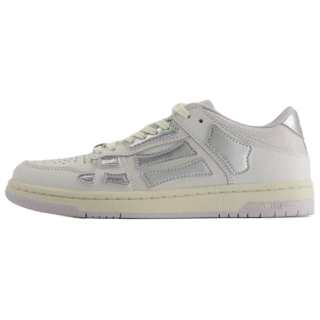 AMIRI Skel Top Low White Silver Women's