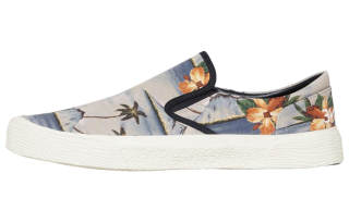 CELINE Low top Stylish Skateboarding Shoes Men's Blue Beige