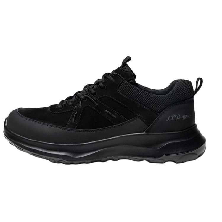 S.T.Dupont S. T.DUPONT Cow Leather Low top Casual Shoes Men's Black