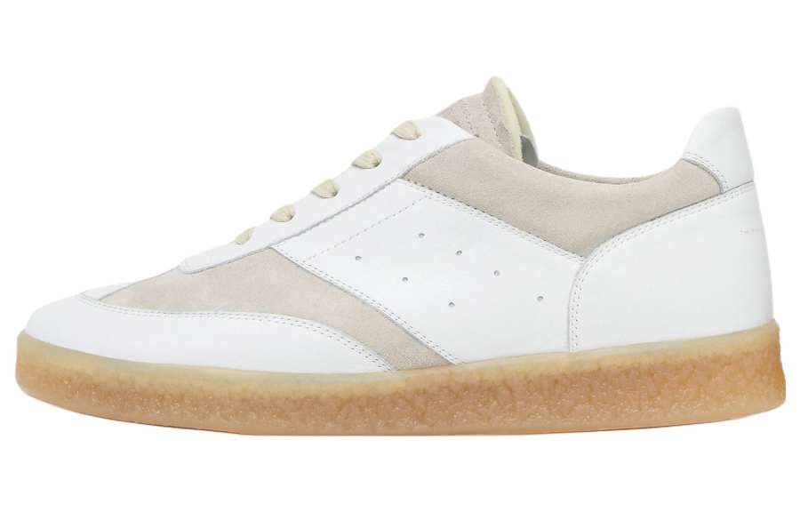 MM6 Maison Margiela Maison Margiela MM6 White Beige Suede Women's