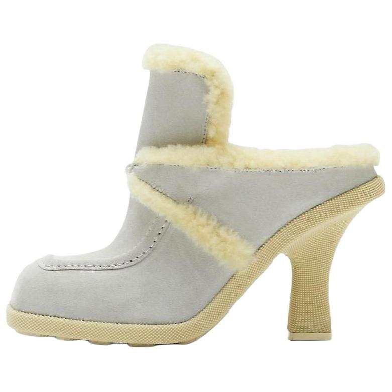 Burberry Highland 90mm Suede Mules