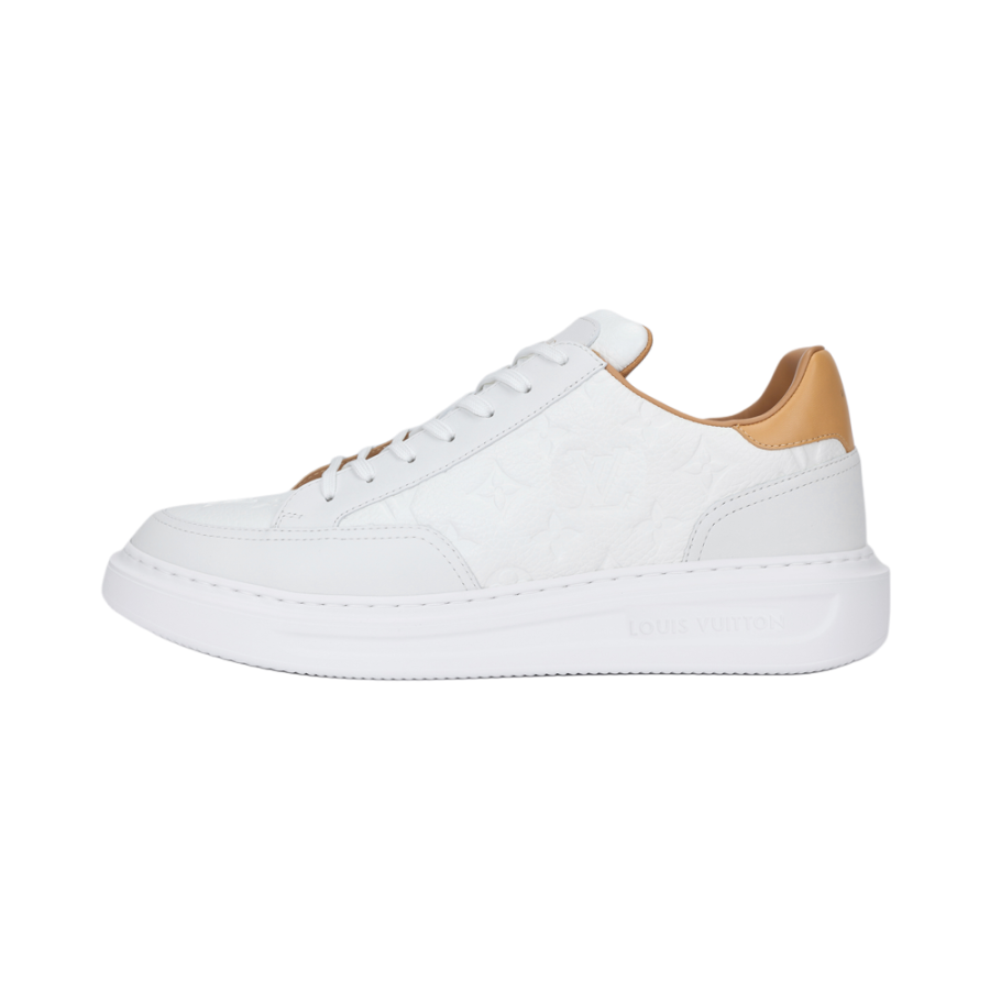 LOUIS VUITTON Beverly Hills Sneakers 'White Monogram With Caramel Top'