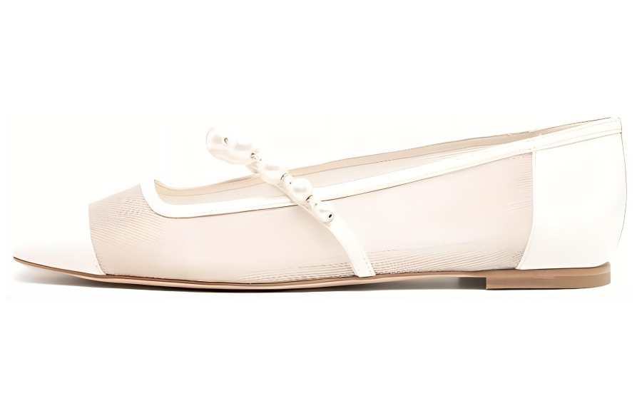 Jimmy Choo Ade Square-toe Ballerina Shoes