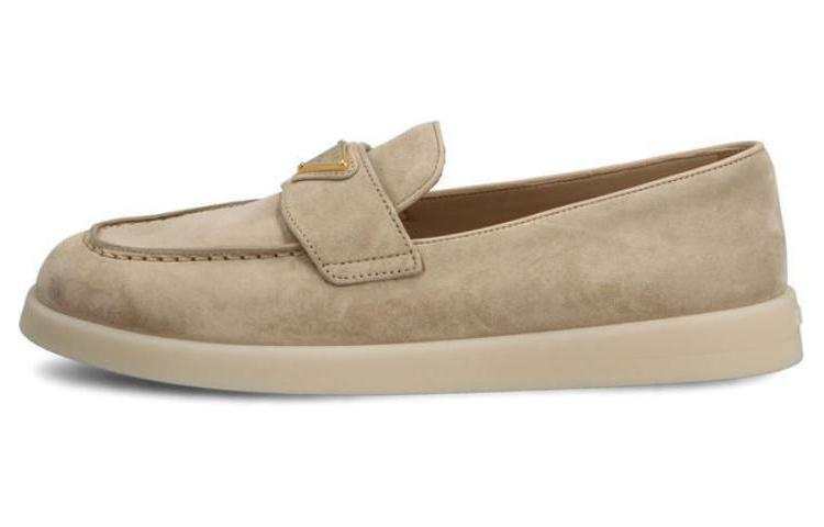 PRADA PRADA Suede Casual Shoes Women's Brown