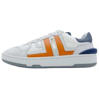Lanvin Leather Low top Stylish Skateboarding Shoes Women's White Orange