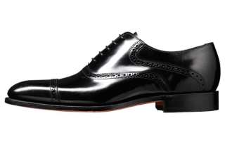 BARKER Leather Casual Shoes Men's Black