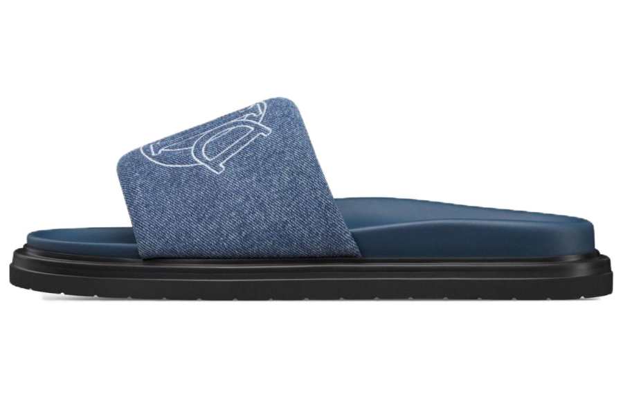 DIOR DIOR Aqua EVA Slide Slippers Men's Blue