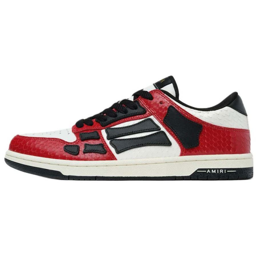 AMIRI Skel Top Low Leather Low top Skateboard Shoes Men's Red