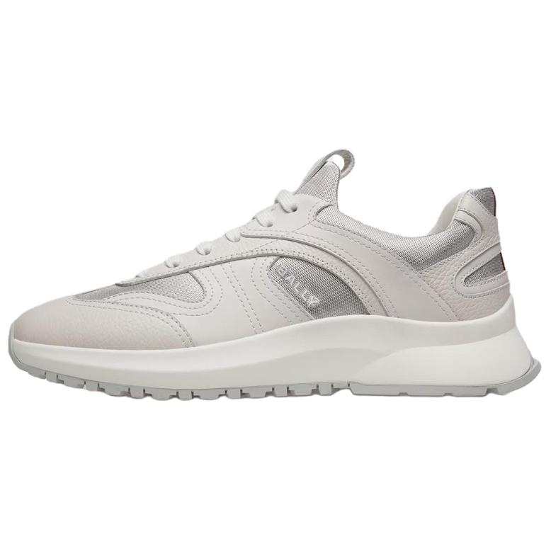 BALLY Outline Leather Low top Casual Shoes Men's White