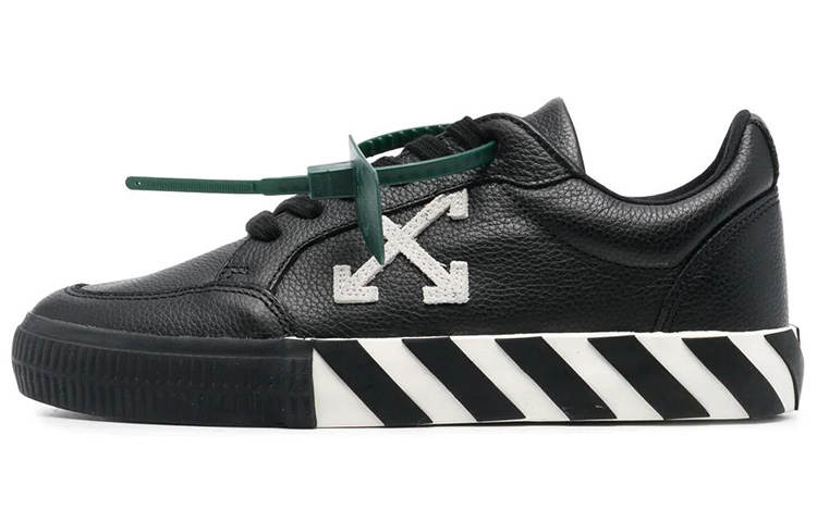 OFF-WHITE OFF WHITE Low Vulcanized Leather Black White Women's