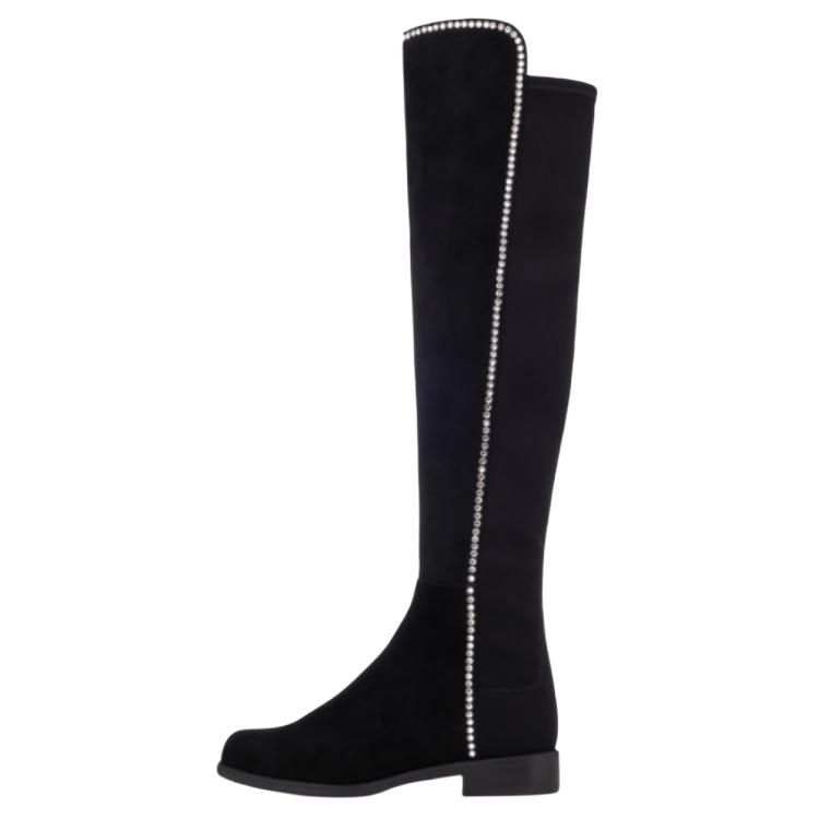 Stuart Weitzman Stuart Weitzman/SW 5050 Sheepskin Over the knee Boots Women's Black
