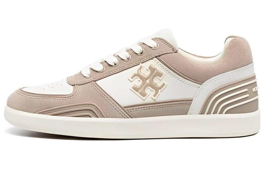 TORY BURCH Clover Court Panelled Suede Sneakers