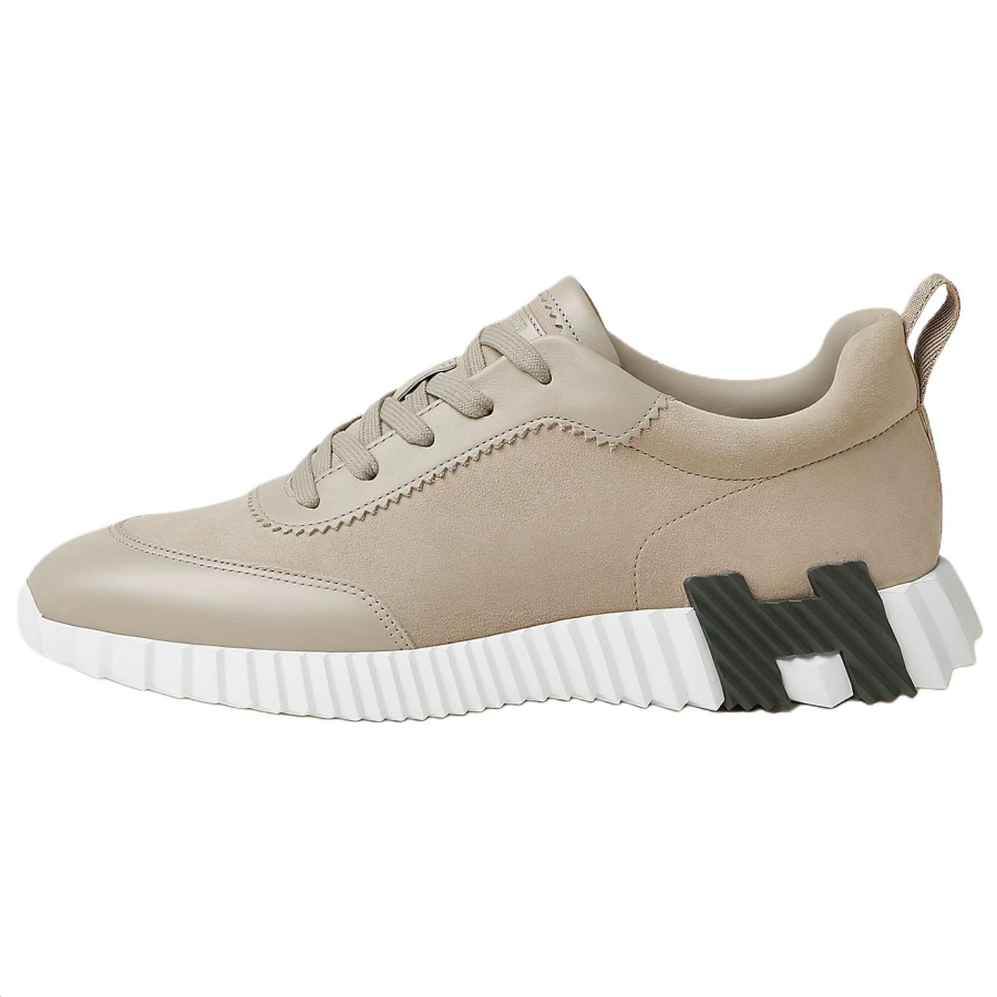 HERMES HERMES Bouncing Low top Casual Shoes Men's Taupe