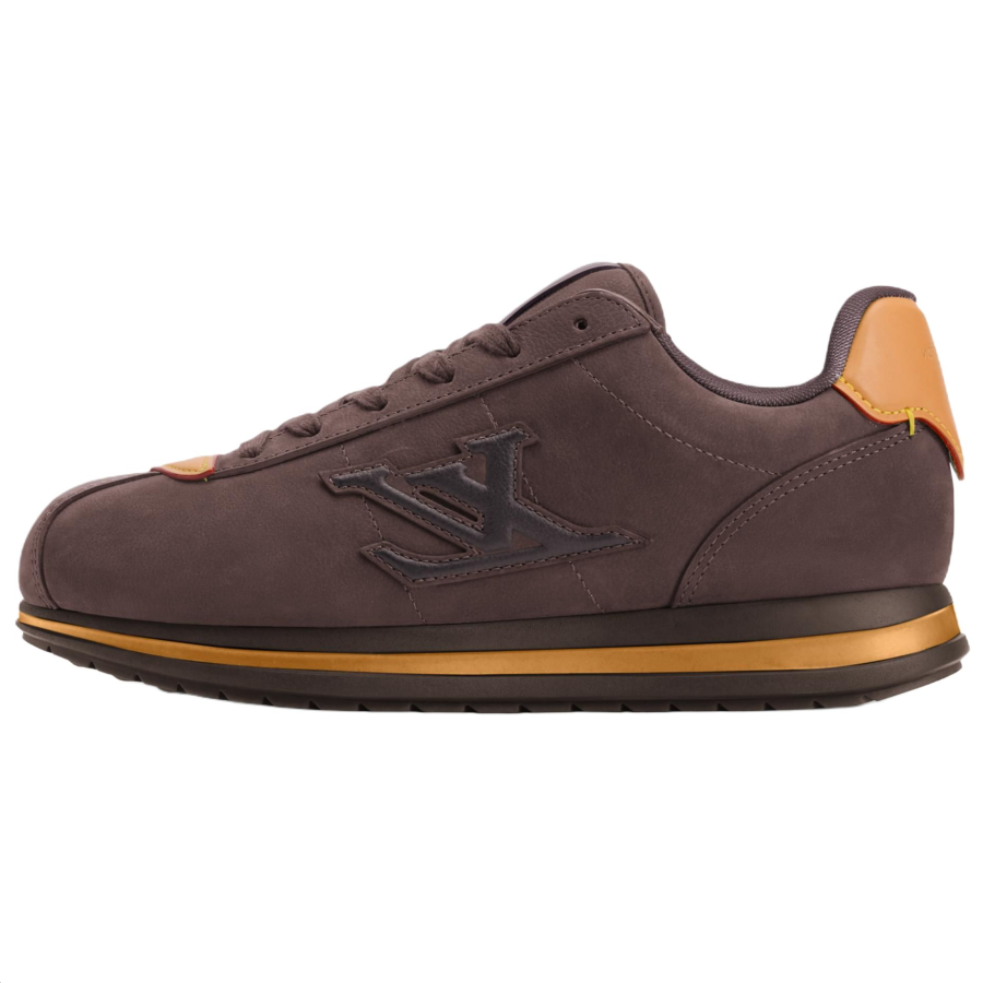LOUIS VUITTON X Nigo Collaboration Buttersoft Low top Casual Shoes Men's Chestnut