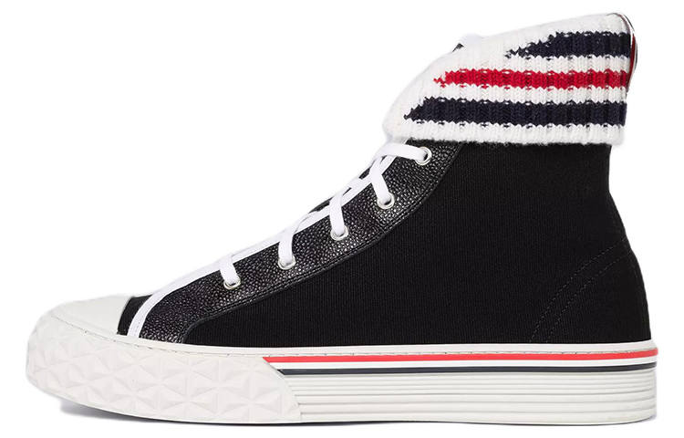 THOM BROWNE THOM BROWNE Tartan-sole RWB Stripe Sneakers
