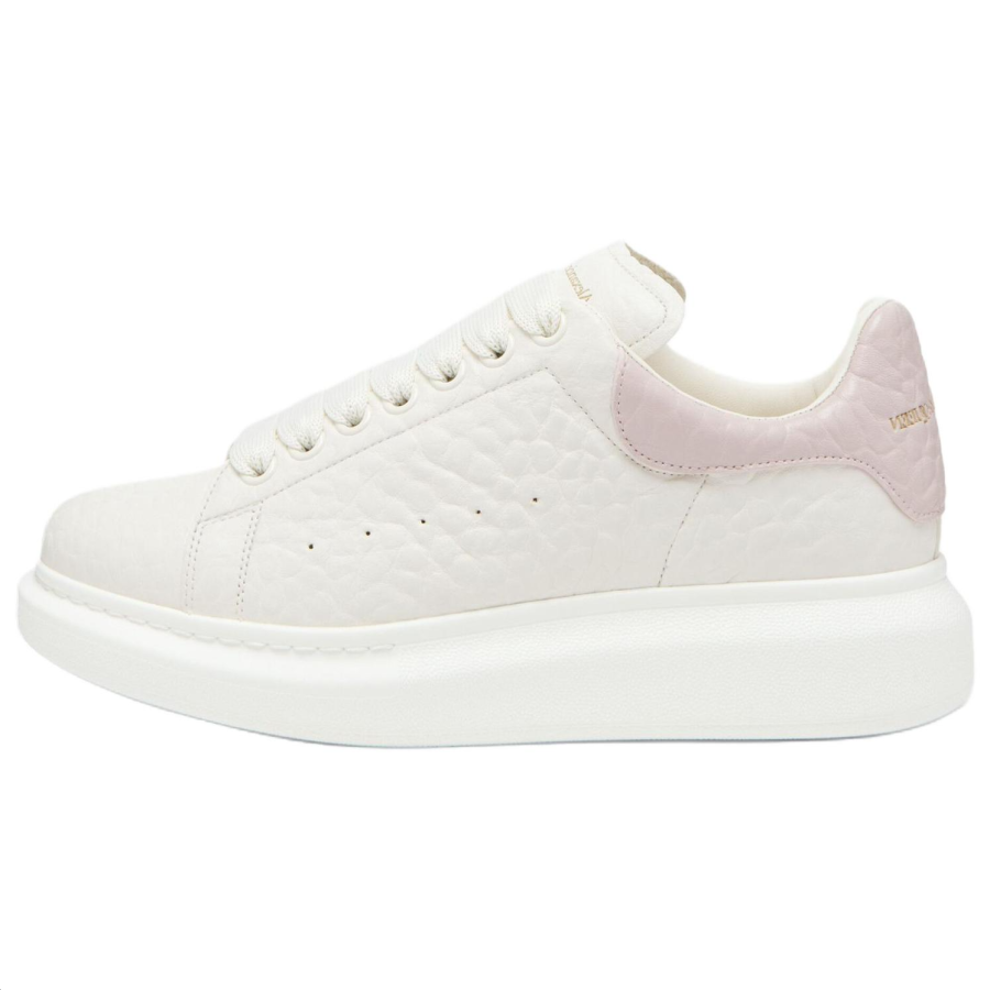 Alexander McQueen Oversized Sneaker Low top Casual Shoes Women's Ecru & Pink